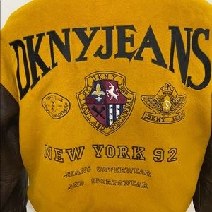 Vintage DKNY Donna Karan 90s Varsity Letterman Jacket
